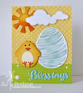 Gina Marie Metal cutting die - Artistic Easter Egg