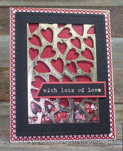 Gina Marie Metal cutting die - Cloth top Jar with Hearts