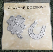 Load image into Gallery viewer, Gina Marie Metal cutting die - Clover and Horse shoe