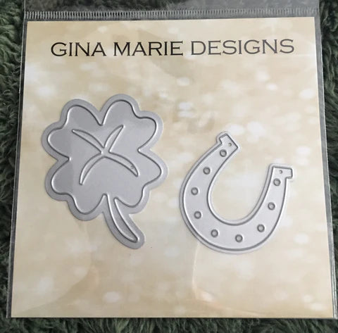 Gina Marie Metal cutting die - Clover and Horse shoe