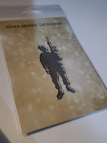 Gina Marie Metal cutting die - Combat Soldier