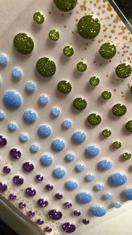 Gina Marie Enamel Dots set - Corn Flower Glitter