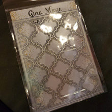 Load image into Gallery viewer, Gina Marie Metal cutting die -  Cottage Lattice cover plate A2 - background