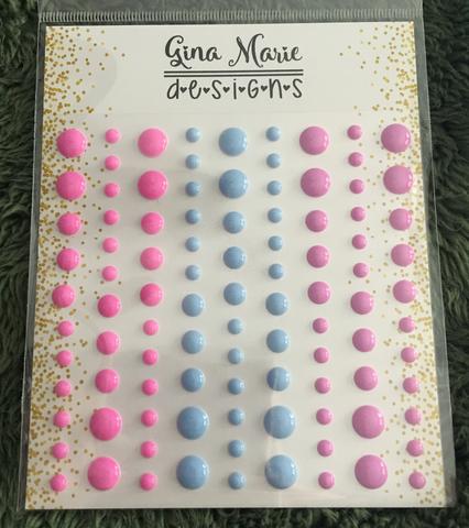 Gina Marie Enamel Dots set - Cotton Candy Gloss
