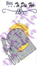 Load image into Gallery viewer, Dies ... to die for metal cutting die - Crayon Box and Crayons