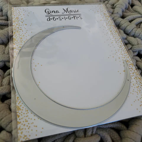 Gina Marie Metal cutting die -  Crescent Moon wreath