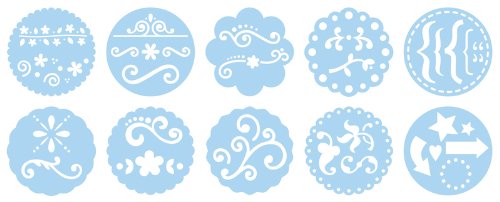 Pebbles Inc Chalk stencils  I Kandee - Accents