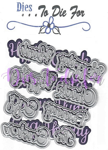 Dies ... to die for metal cutting die -  Easter Fun Words