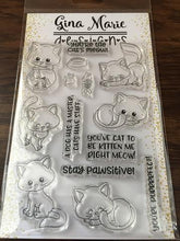 Load image into Gallery viewer, Gina Marie Clear stamp set - Cute kitty