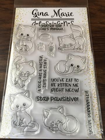 Gina Marie Clear stamp set - Cute kitty