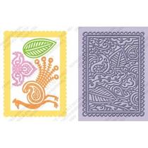 Load image into Gallery viewer, Cuttlebug Persia Combo - A2 embossing folder and metal cutting die