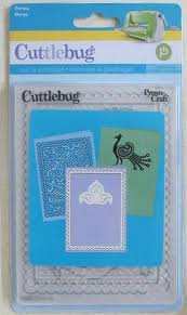 Cuttlebug Persia Combo - A2 embossing folder and metal cutting die