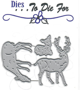 Dies ... to die for metal cutting die - Deer set - Doe Fawn Buck Family