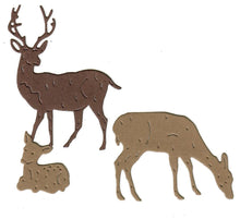 Load image into Gallery viewer, Dies ... to die for metal cutting die - Deer set - Doe Fawn Buck Family