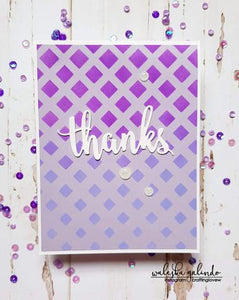 Gina Marie stencil 6x6 - Diamond Fade