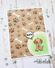 Load image into Gallery viewer, Gina Marie stencil 6x6 - Dog Paws and bones