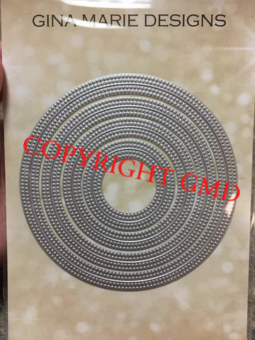 Gina Marie Metal cutting die - Double pierced circle in and out