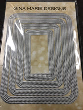 Load image into Gallery viewer, Gina Marie Metal cutting die - Double pierced rounded rectangle in and out