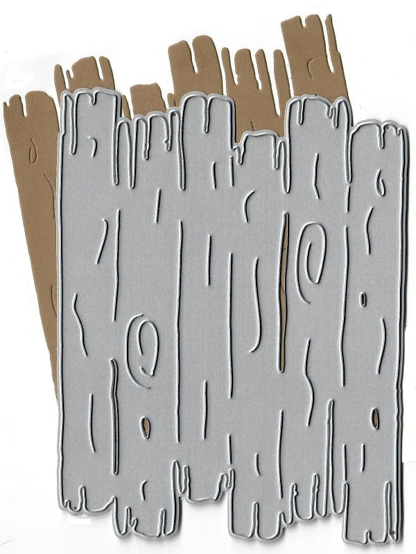 Dies ... to die for metal cutting die - Driftwood background plate