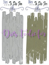 Load image into Gallery viewer, Dies ... to die for metal cutting die - Slimline Driftwood background plate- Slim line