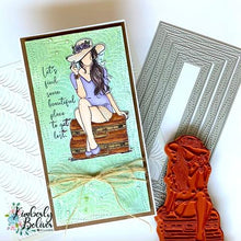 Load image into Gallery viewer, Gina Marie Metal cutting die -  mini Slimline scallop stitched die set