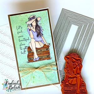 Gina Marie Metal cutting die -  mini Slimline scallop stitched die set