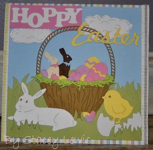 Dies ... to die for metal cutting die - Hoppy Easter word title