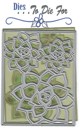 Dies ... to die for LLC metal cutting die - Echo Noble September Succulents background plate die