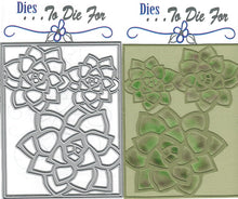 Load image into Gallery viewer, Dies ... to die for LLC metal cutting die - Echo Noble September Succulents background plate die