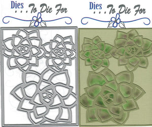 Dies ... to die for LLC metal cutting die - Echo Noble September Succulents background plate die