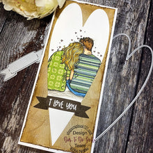 Load image into Gallery viewer, Dies ... to die for metal cutting die - Slimline basic Long Heart - Slim line