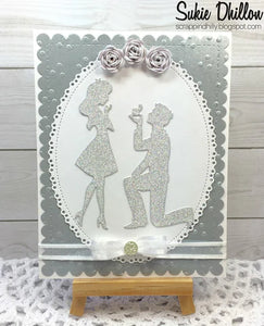 Gina Marie Metal cutting die - Engagement Couple