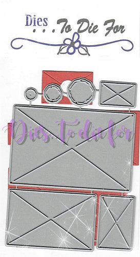 Dies ... to die for metal cutting die - Envelope set with seal - Rectangle 2D