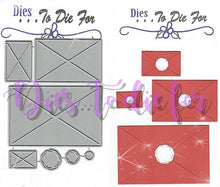 Load image into Gallery viewer, Dies ... to die for metal cutting die - Envelope set with seal - Rectangle 2D