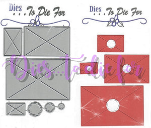 Dies ... to die for metal cutting die - Envelope set with seal - Rectangle 2D