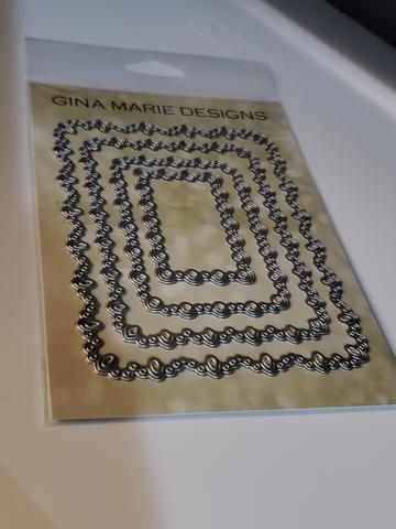 Gina Marie Metal cutting die - Eyelet elegance Rectangle
