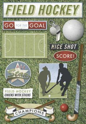 Karen Foster Cardstock Sticker - field hockey