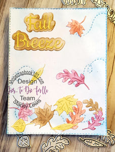 Dies ... to die for metal cutting die - Fall seasons Words with shadow - Fall Cider Donuts Breeze Autumn