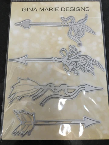 Gina Marie Metal cutting die - Fancy Valentine Arrows