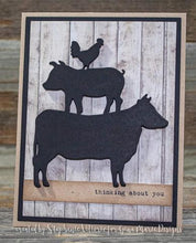 Load image into Gallery viewer, Gina Marie Metal cutting die - Farmhouse animal stack