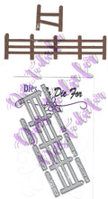 Load image into Gallery viewer, Dies ... to die for metal cutting die - Fence Border with Wood slats