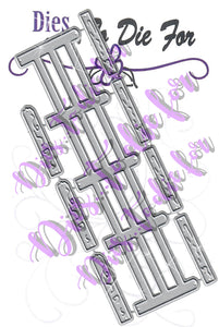 Dies ... to die for metal cutting die - Fence Border with Wood slats