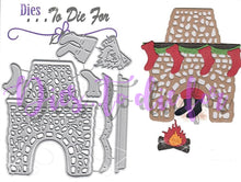 Load image into Gallery viewer, Dies ... to die for metal cutting die Fireplace - Santa&#39;s