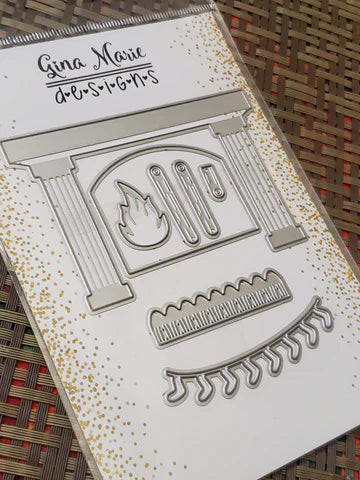 Gina Marie Metal cutting die -  Fireplace