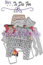 Load image into Gallery viewer, Dies ... to die for metal cutting die Fireplace - Santa&#39;s