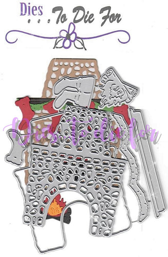 Dies ... to die for metal cutting die Fireplace - Santa's