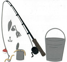 Load image into Gallery viewer, Dies ... to die for metal cutting die - Fishing pole set