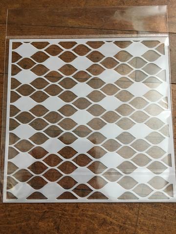 Gina Marie stencil 6x6 - Fish Net