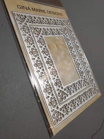 Gina Marie Metal cutting die - Fleur Rectangle