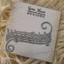 Load image into Gallery viewer, Gina Marie Metal cutting die -  Flourished Music Notes